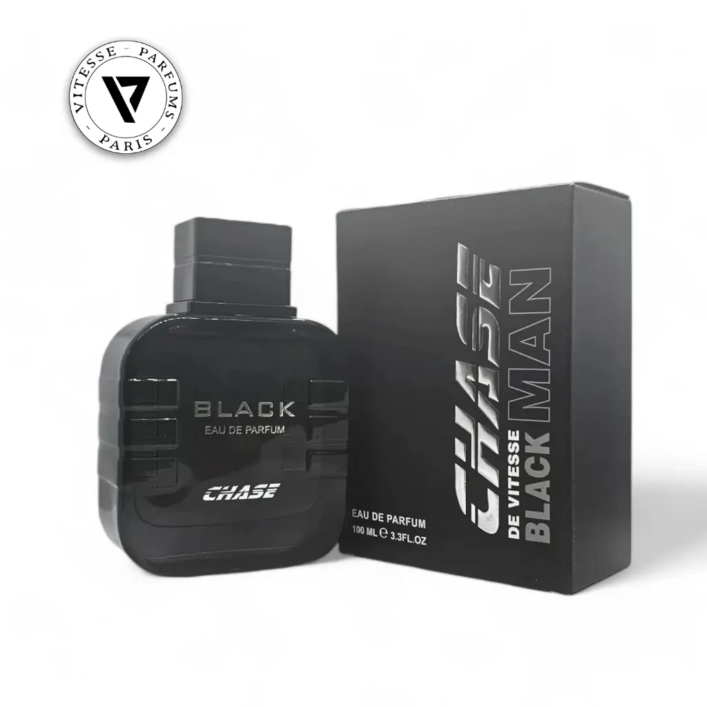 Chase Black 100ml EDP bottle and box.webp