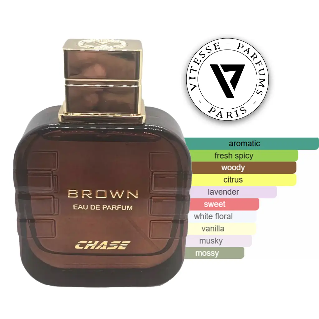 Chase Brown 100ml EDP by Vitesse Paris Parfums scent profile diag.webp