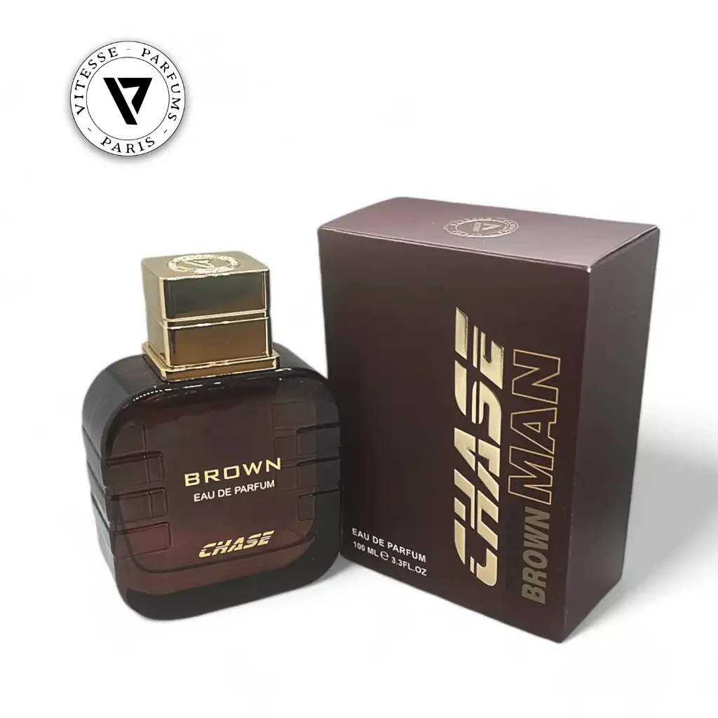 Chase Brown 100ml EDP by Vitesse Paris Parfums Bottle and Box.webp
