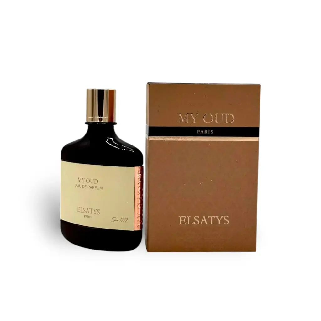 ELSATYS MY OUD 100ml EDP bottle and box.webp