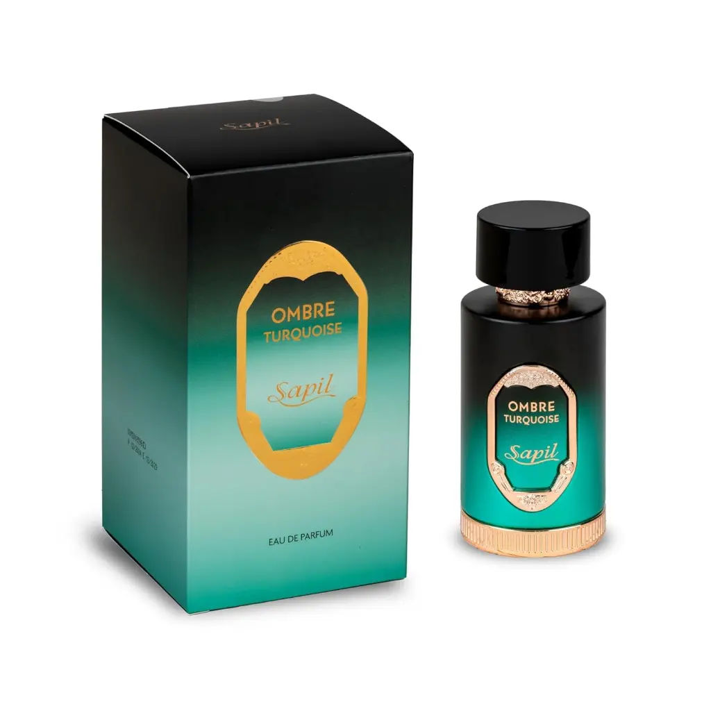 Sapil Ombre Turquoise 100ml EDP bottle and box.webp