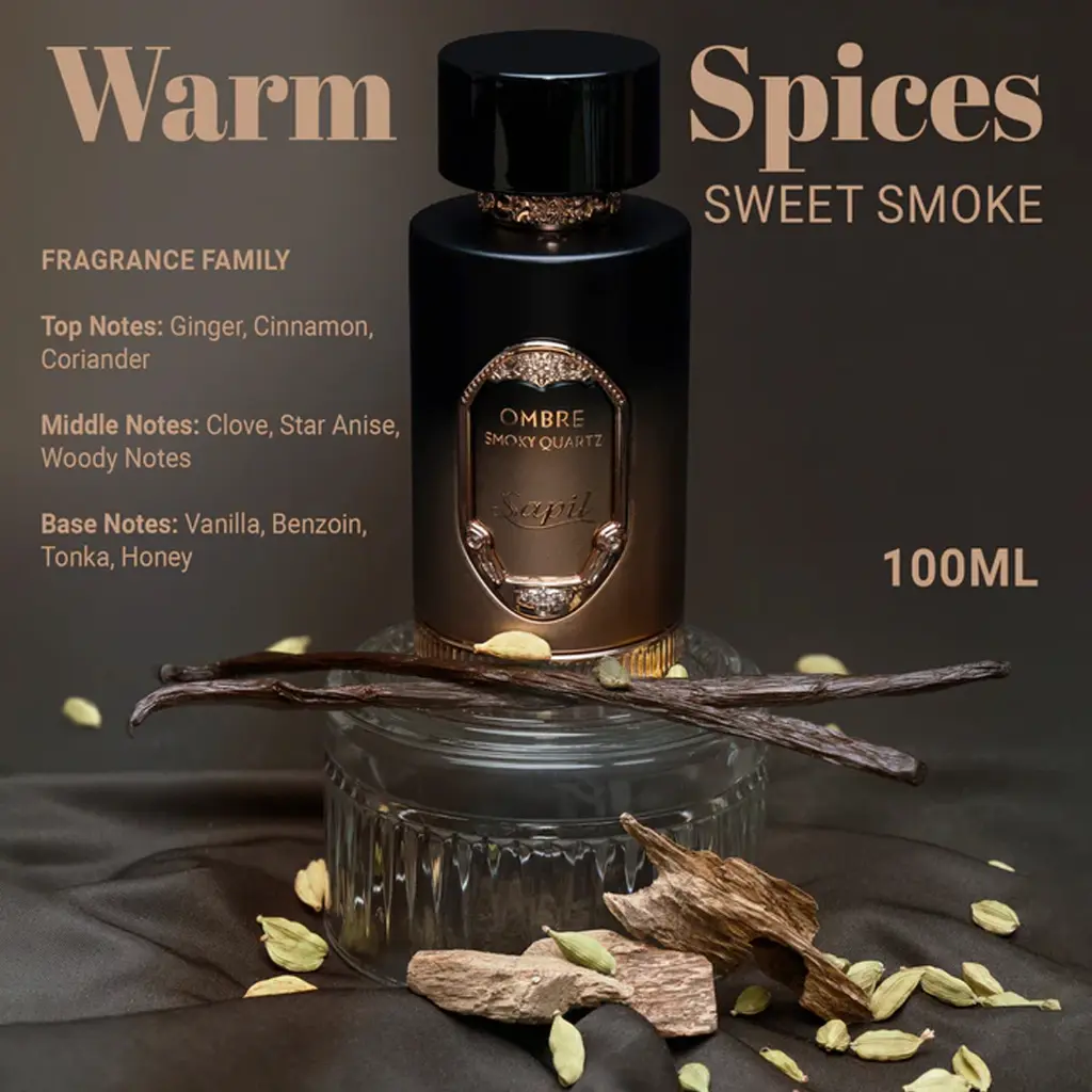 Sapil Ombre Smoky Quartz 100ml perfume scent notes.webp