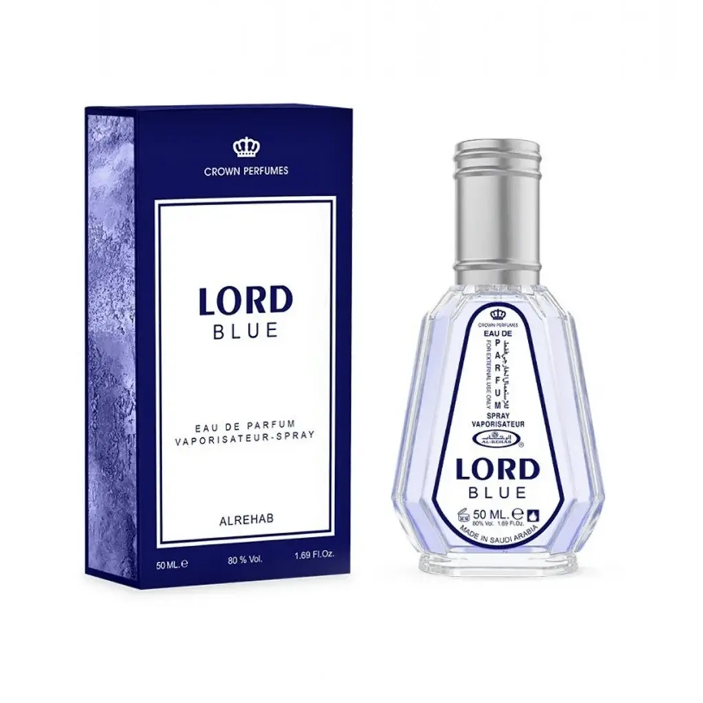 Lord Blue 50ml Al Rehab Bottle and box.webp