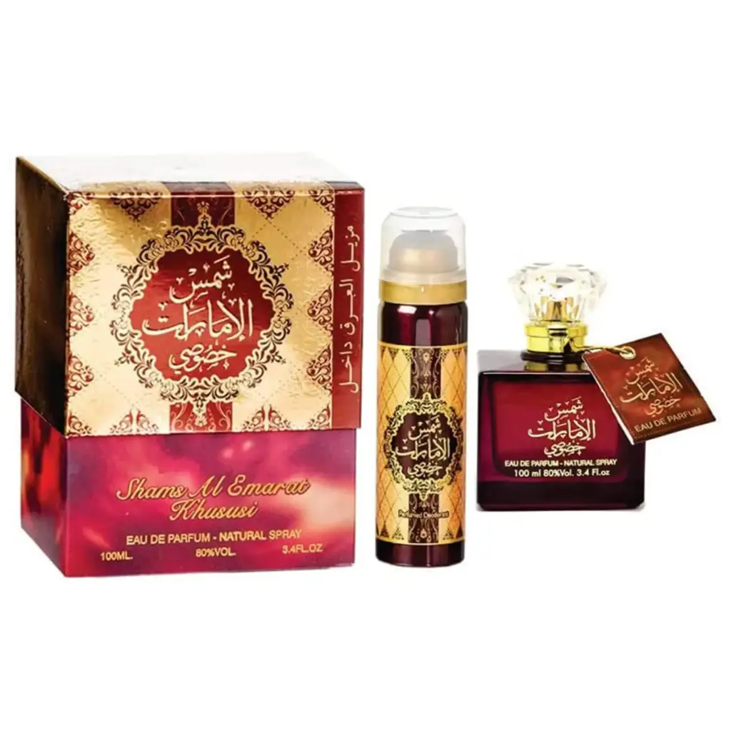 Shams Emarat Khususi Perfume EDP 100ml with Body Deodorant